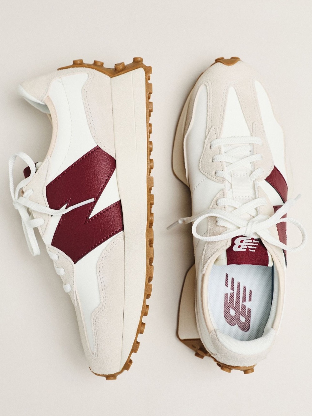 🍷 NEW BALANCE 327 WINE CREAM 🍷 - Picture 2 of 3